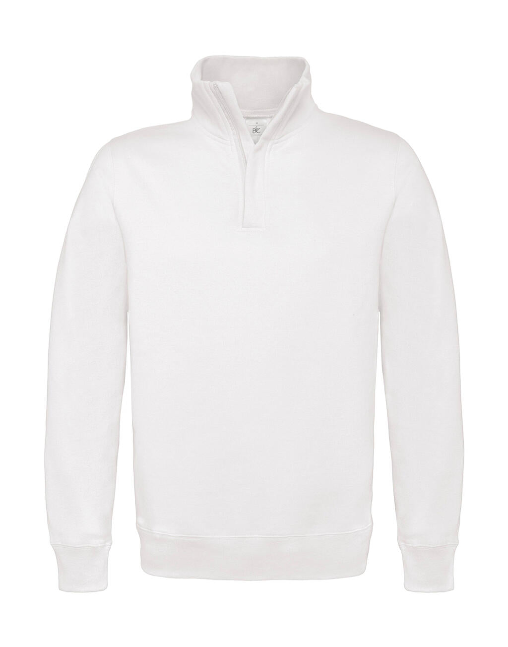 ID.004 Cotton Rich 1/4 Zip Sweat in Farbe White