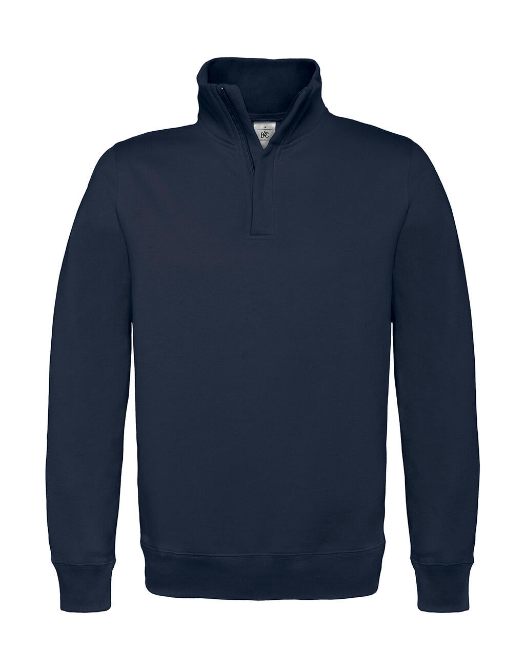 ID.004 Cotton Rich 1/4 Zip Sweat in Farbe Navy
