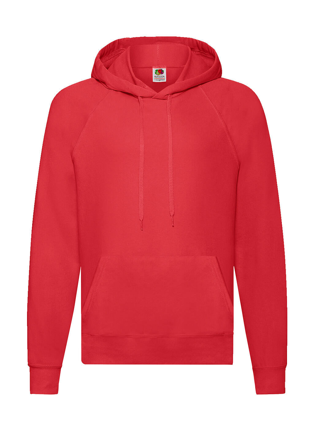 Lightweight Hooded Sweat in Farbe Red