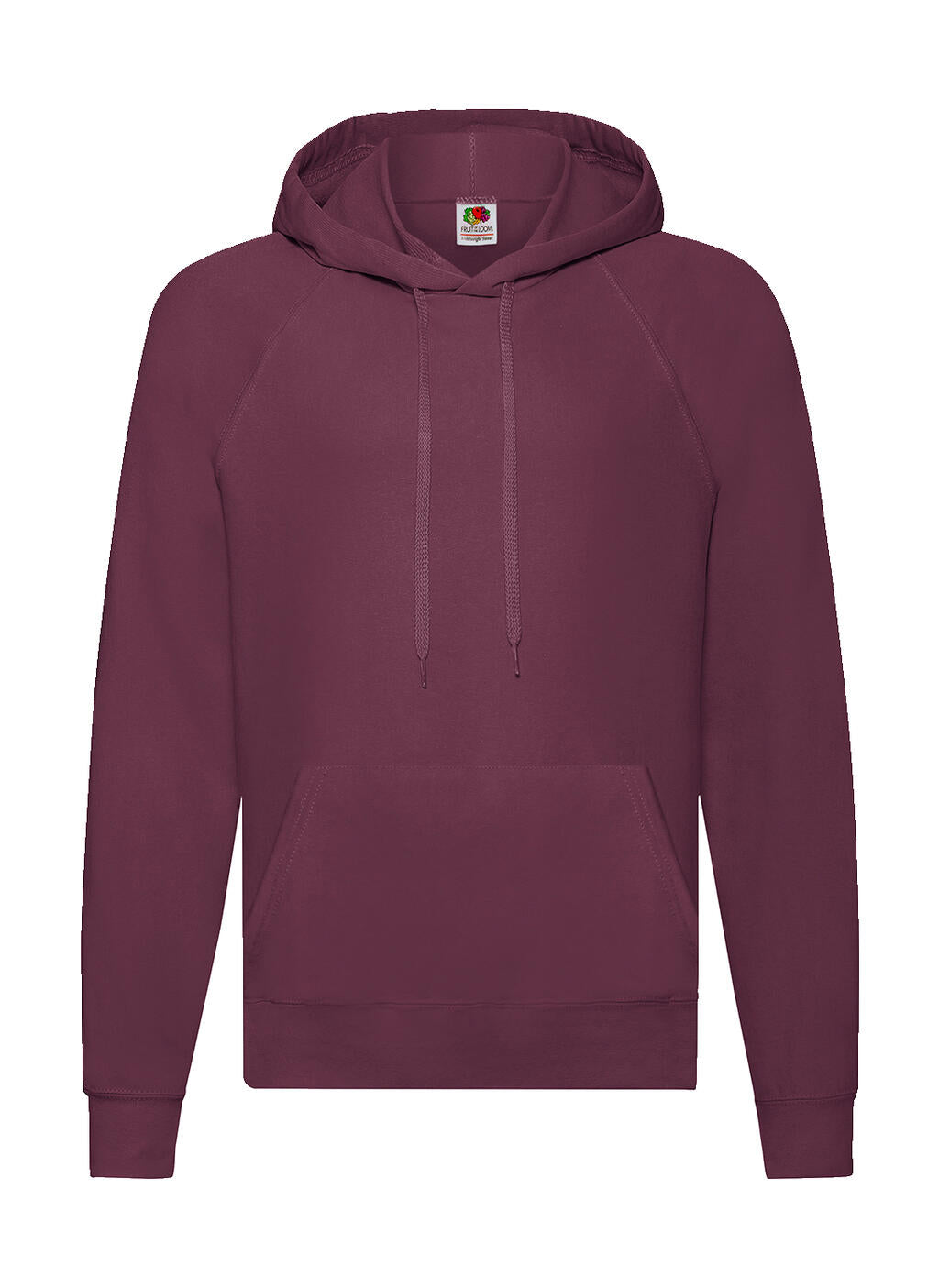 Lightweight Hooded Sweat in Farbe Burgundy