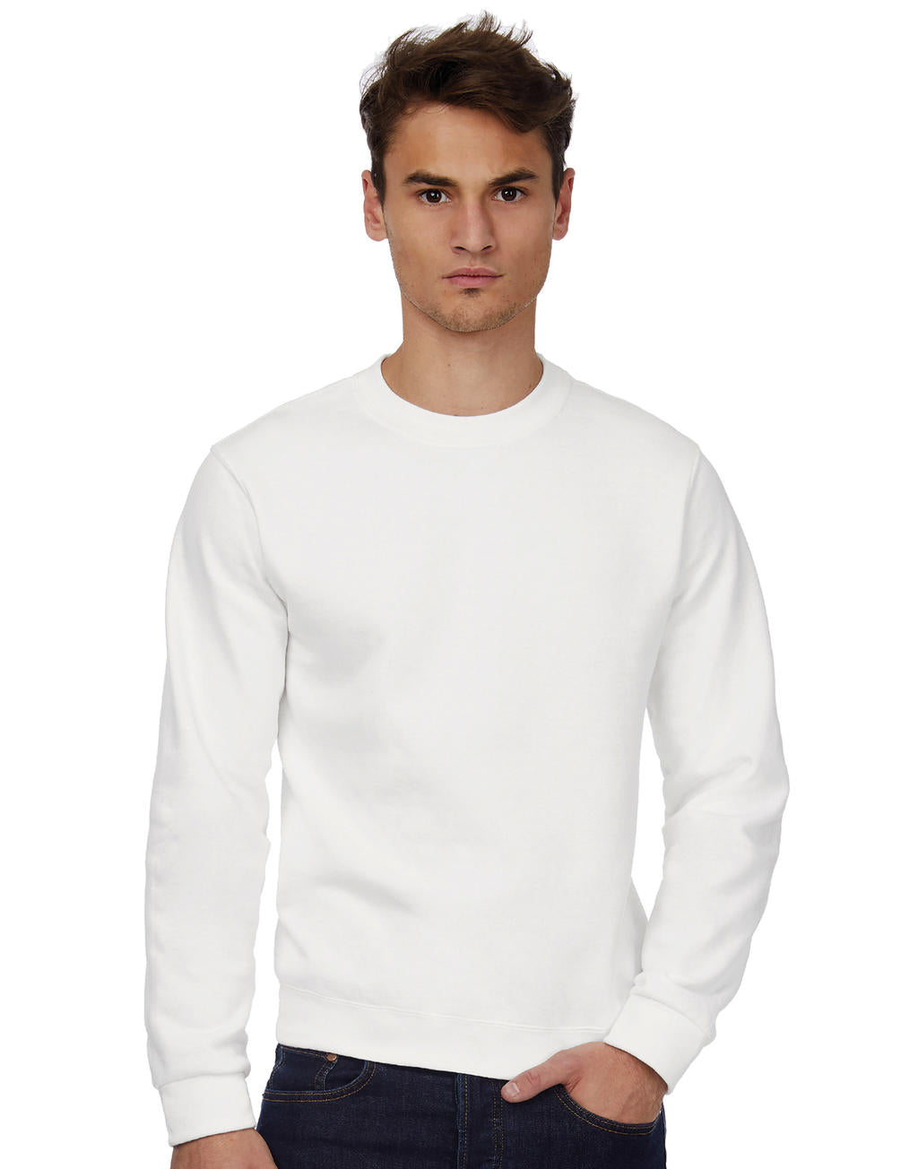 ID.002 Cotton Rich Sweatshirt in Farbe White