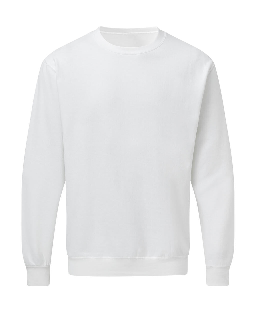 Crew Neck Sweatshirt Men in Farbe White