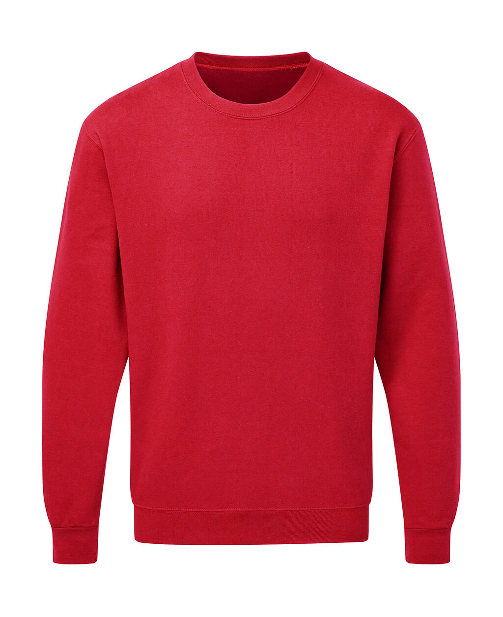 Crew Neck Sweatshirt Men in Farbe Red
