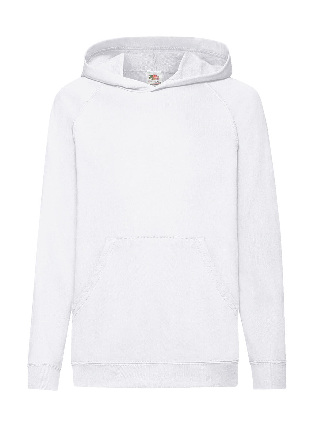 Kids' Lightweight Hooded Sweat in Farbe White