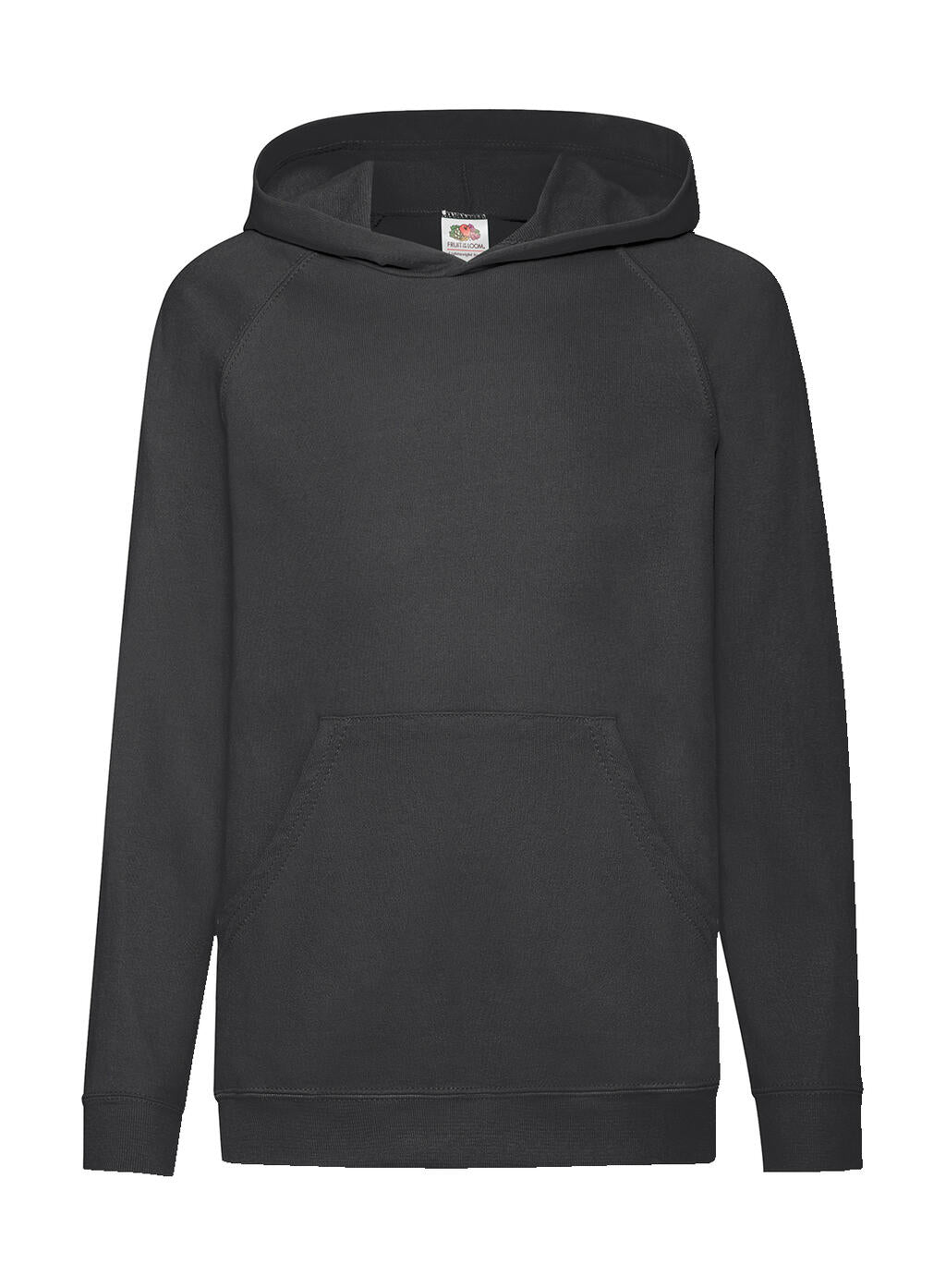 Kids' Lightweight Hooded Sweat in Farbe Black