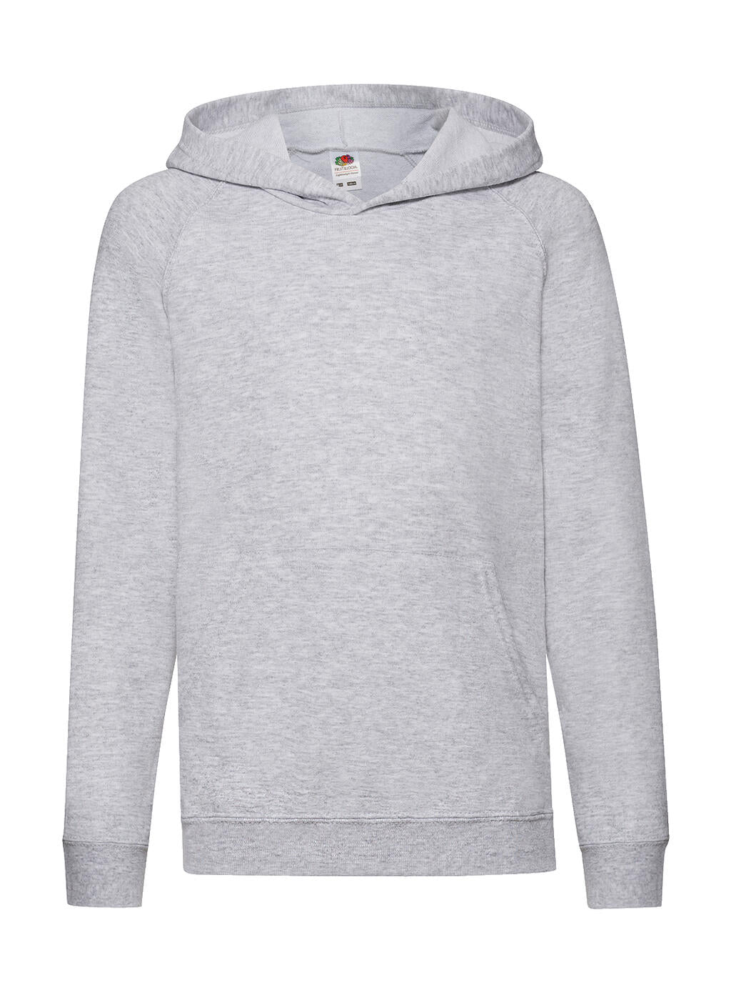 Kids' Lightweight Hooded Sweat in Farbe Heather Grey