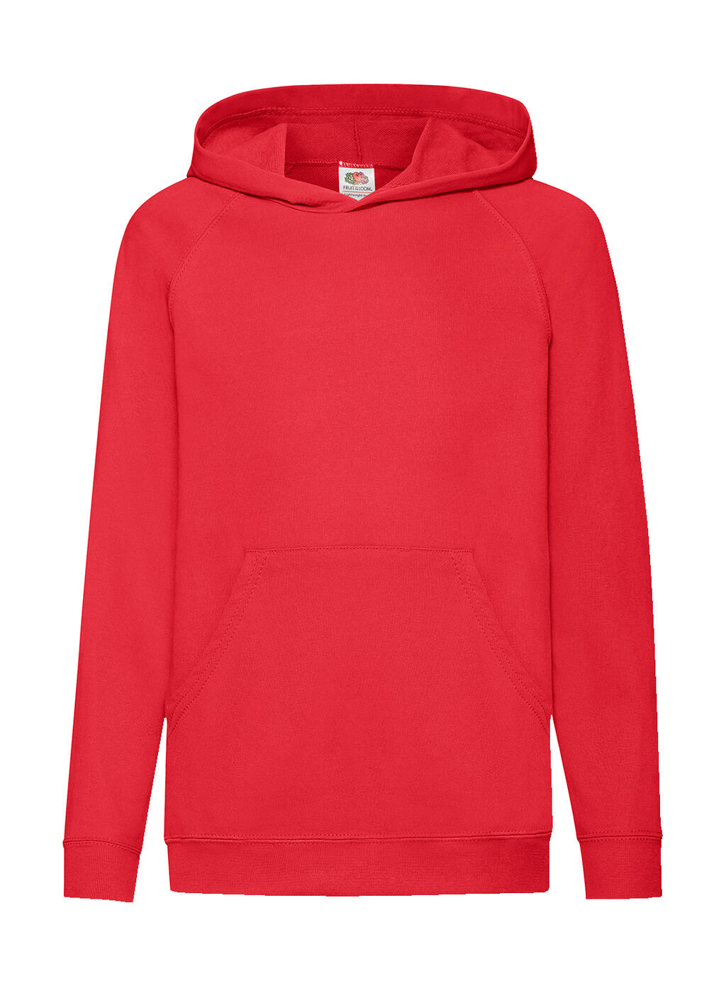 Kids' Lightweight Hooded Sweat in Farbe Red