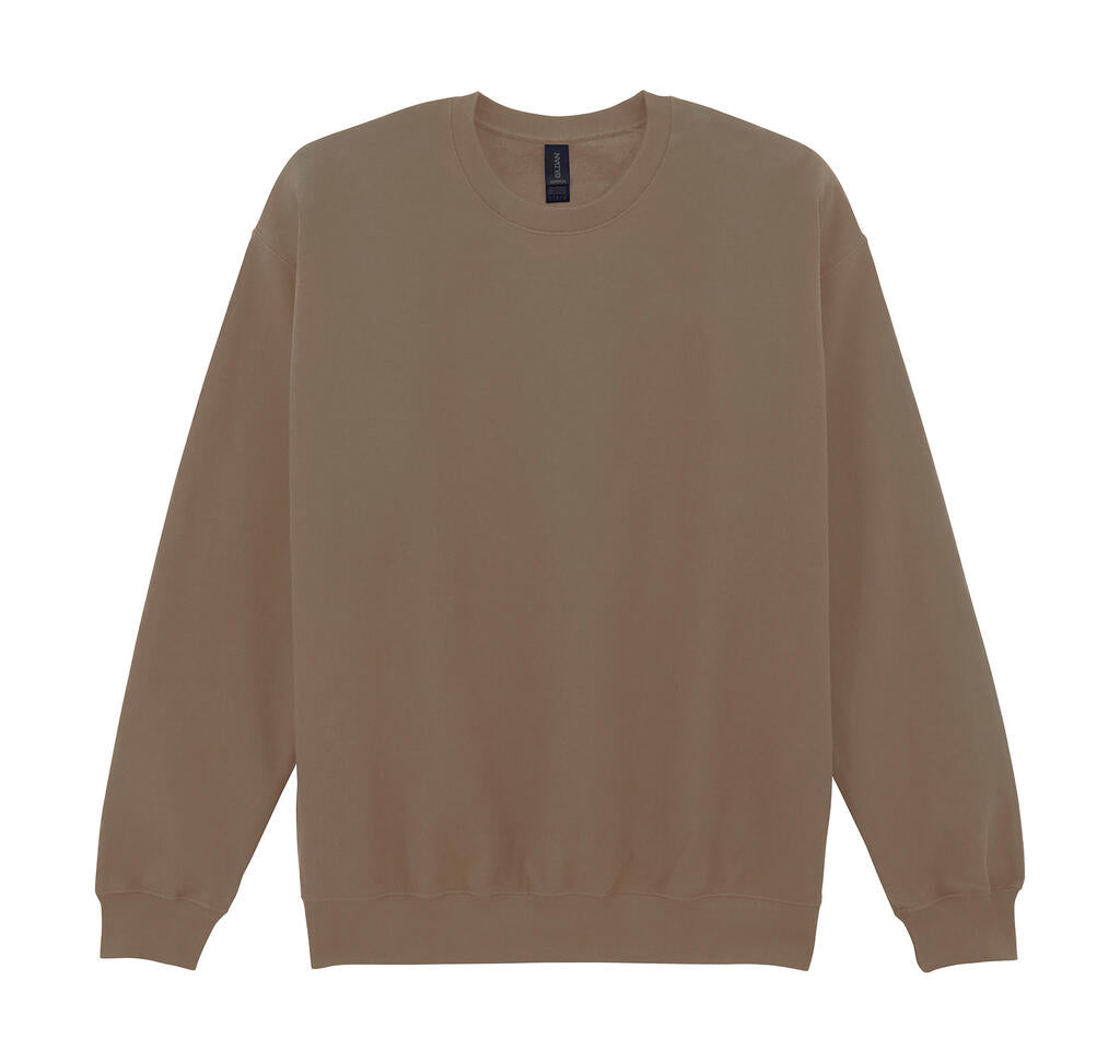 Softstyle Midweight Fleece Adult Crewneck in Farbe Brown Savana