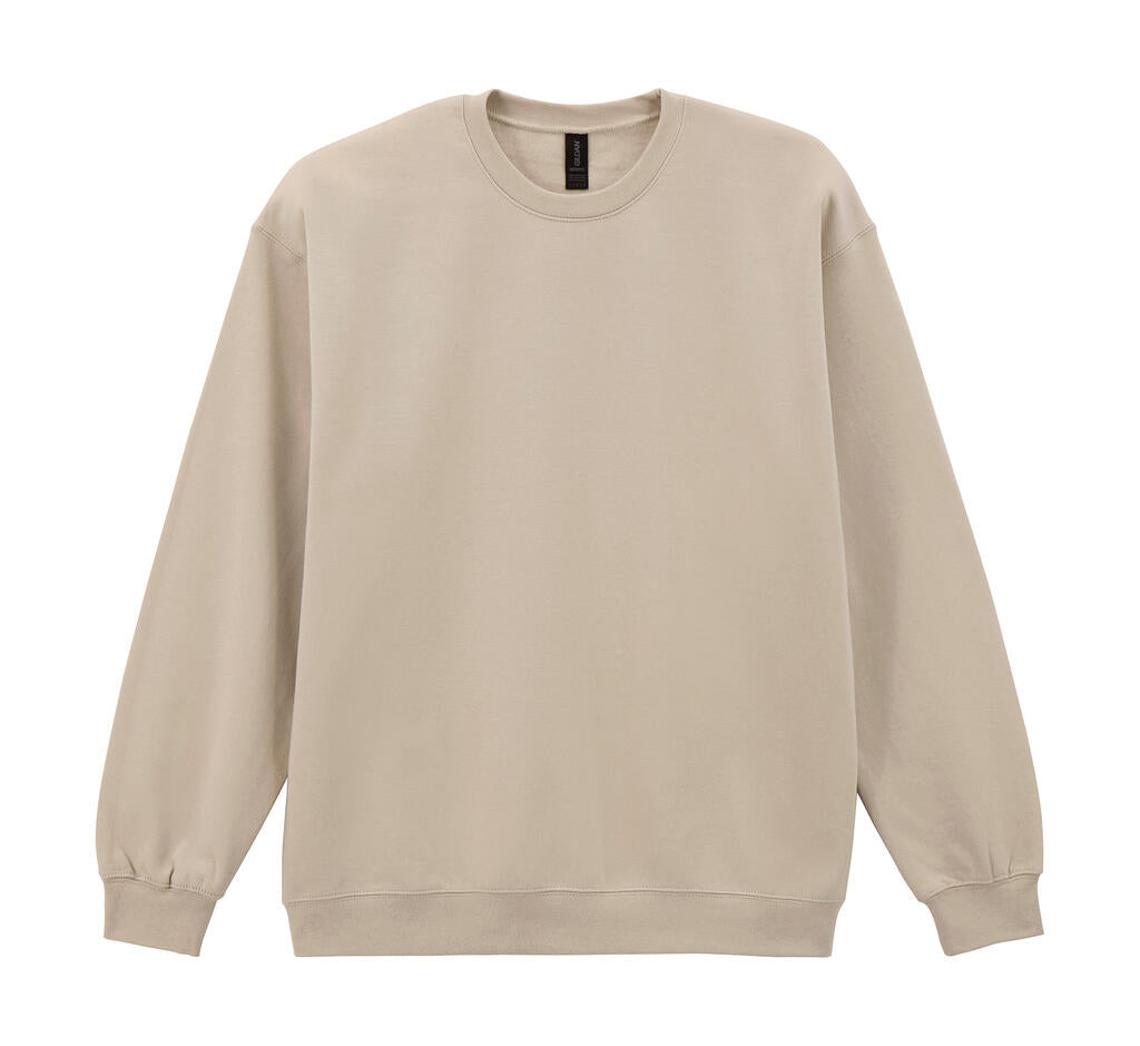 Softstyle Midweight Fleece Adult Crewneck in Farbe Sand