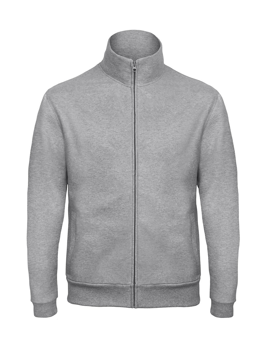 ID.206 50/50 Full Zip Sweat Unisex in Farbe Heather Grey