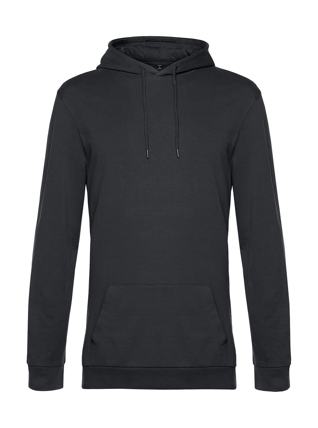 #Hoodie French Terry in Farbe Asphalt