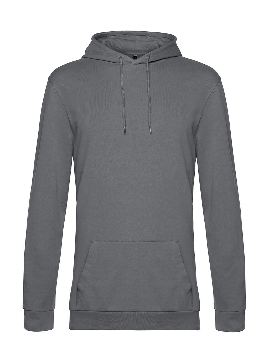 #Hoodie French Terry in Farbe Elephant Grey