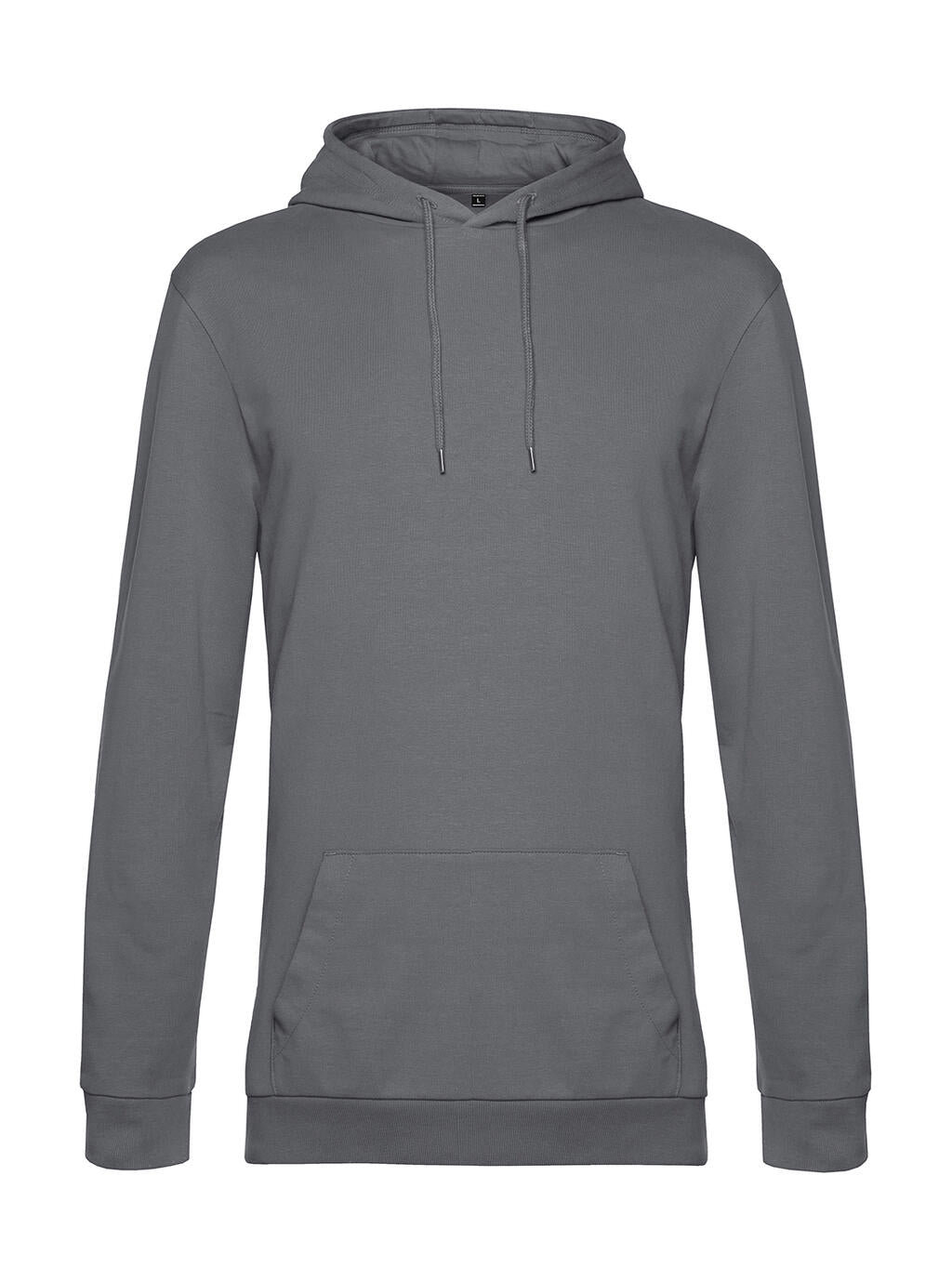 #Hoodie French Terry in Farbe Elephant Grey