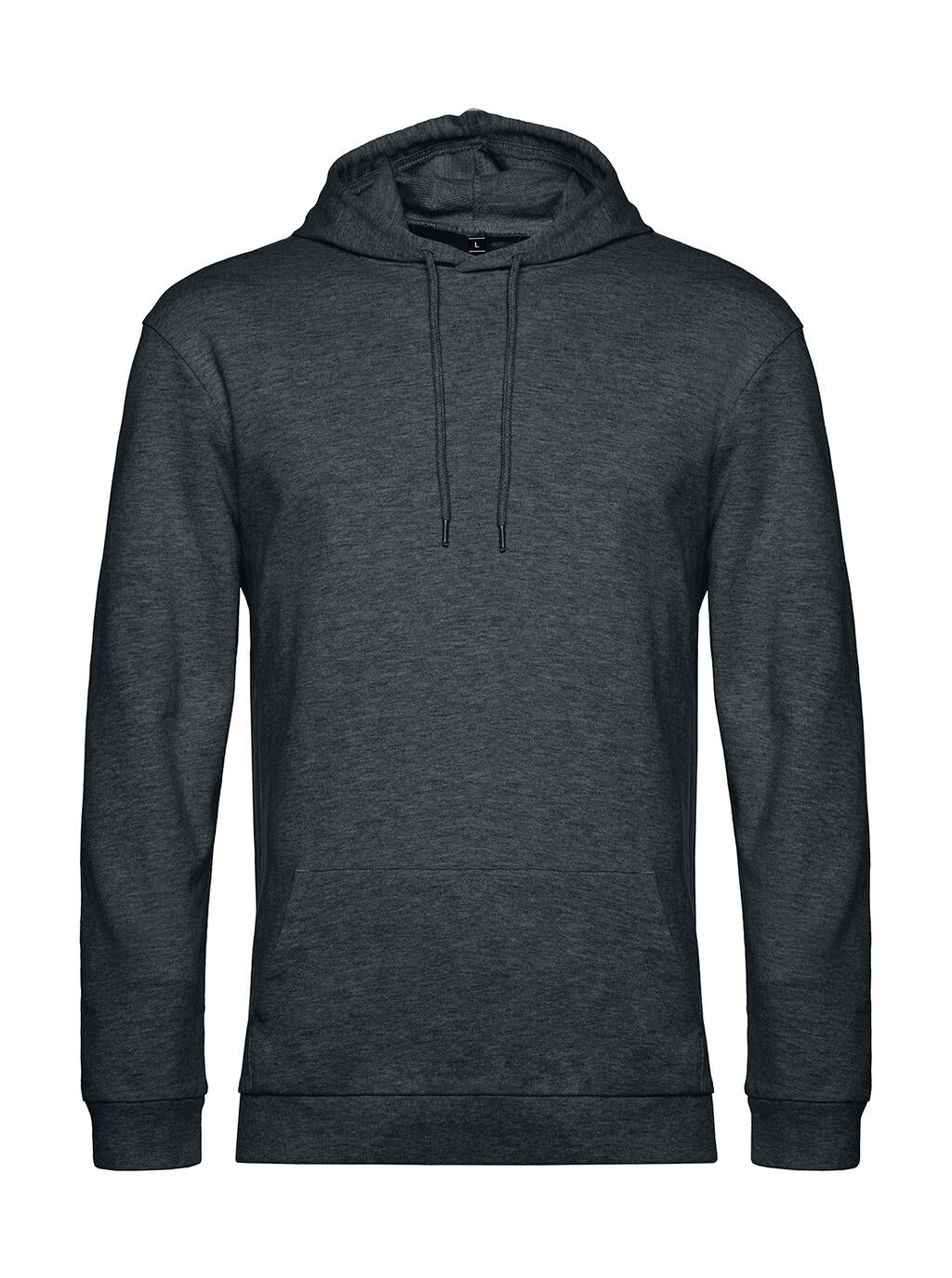 #Hoodie French Terry in Farbe Heather Asphalt