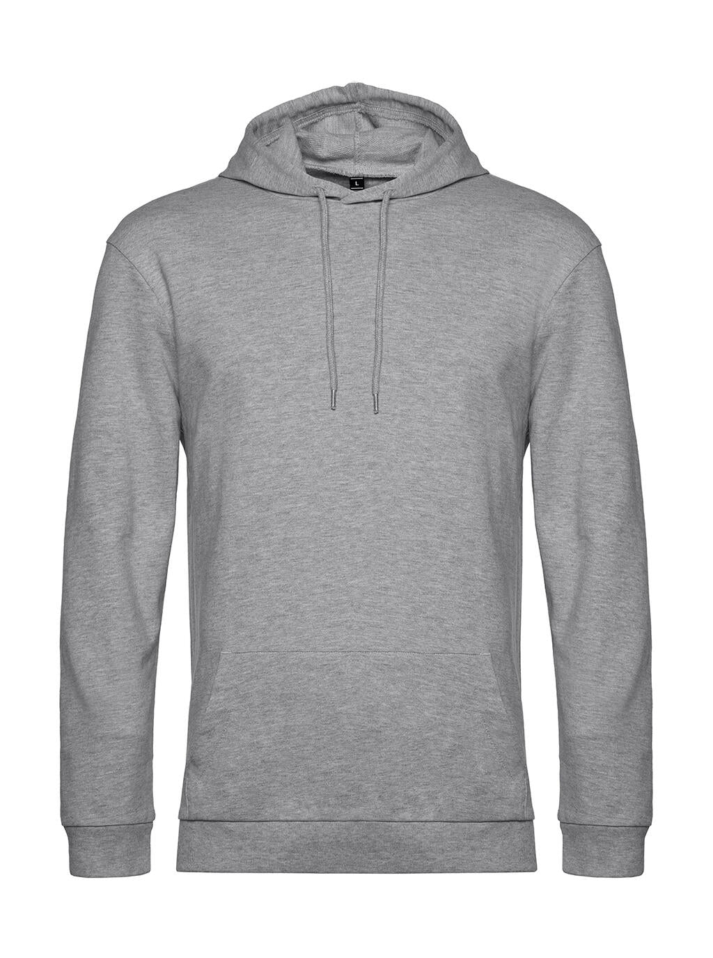 #Hoodie French Terry in Farbe Heather Grey