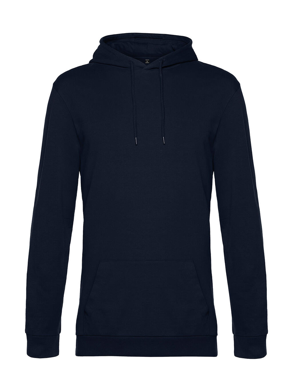 #Hoodie French Terry in Farbe Navy Blue
