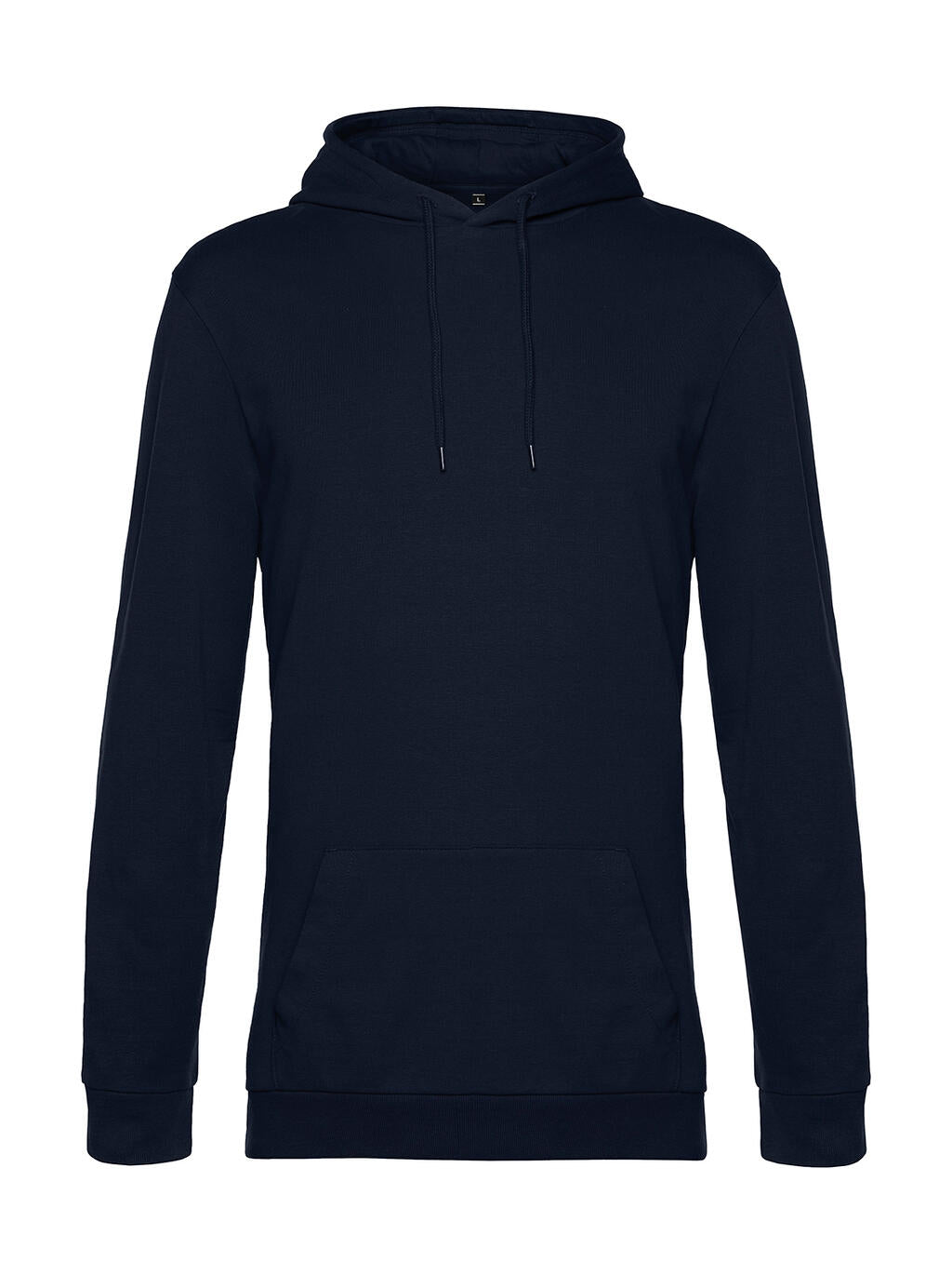 #Hoodie French Terry in Farbe Navy Blue
