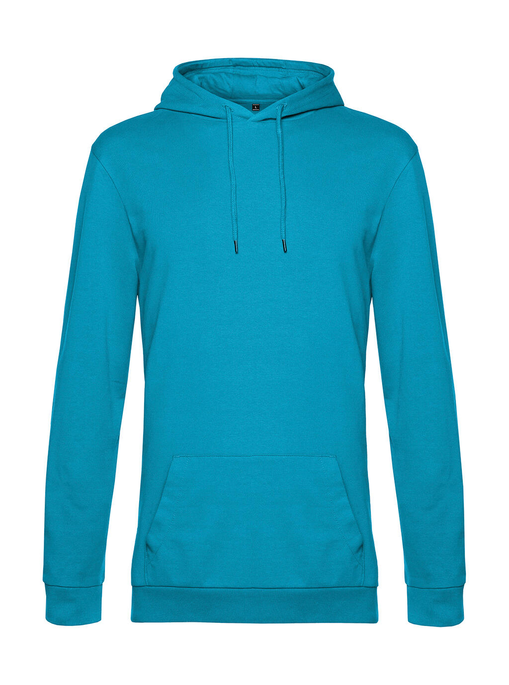 #Hoodie French Terry in Farbe Hawaiian Blue