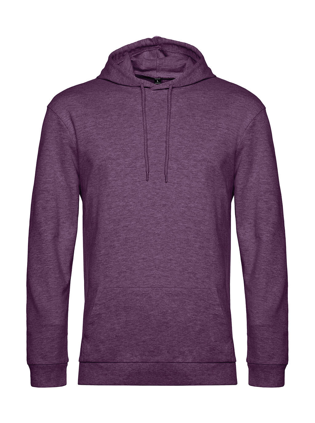 #Hoodie French Terry in Farbe Heather Purple
