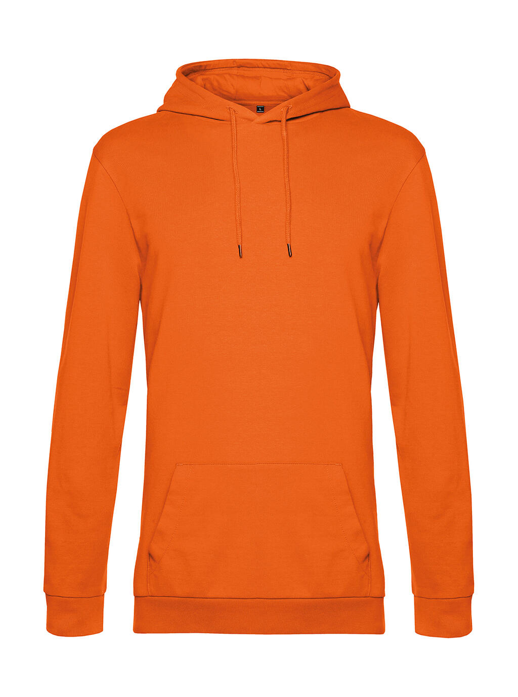 #Hoodie French Terry in Farbe Pure Orange