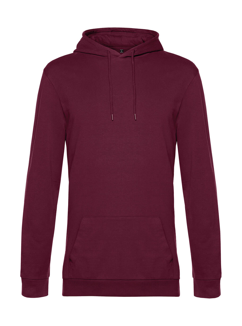 #Hoodie French Terry in Farbe Wine
