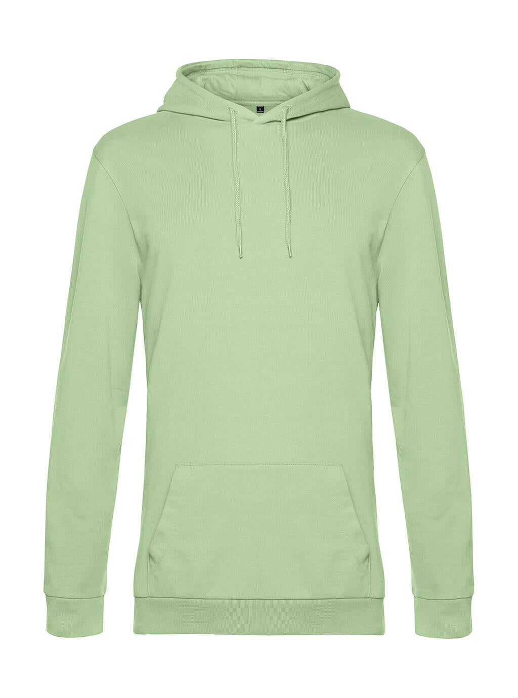 #Hoodie French Terry in Farbe Light Jade