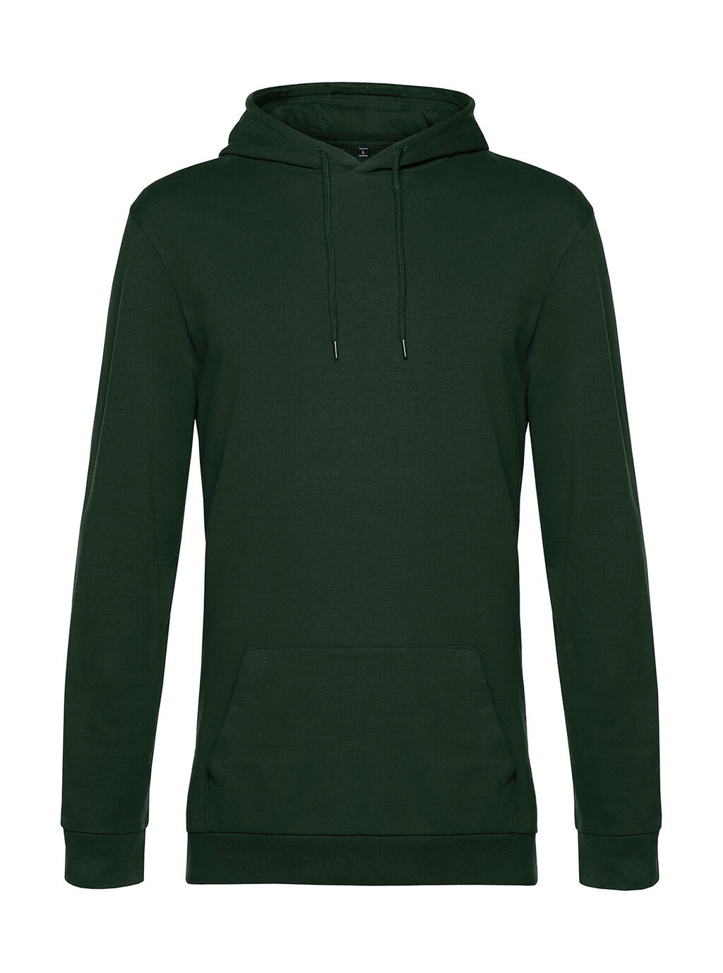 #Hoodie French Terry in Farbe Forest Green