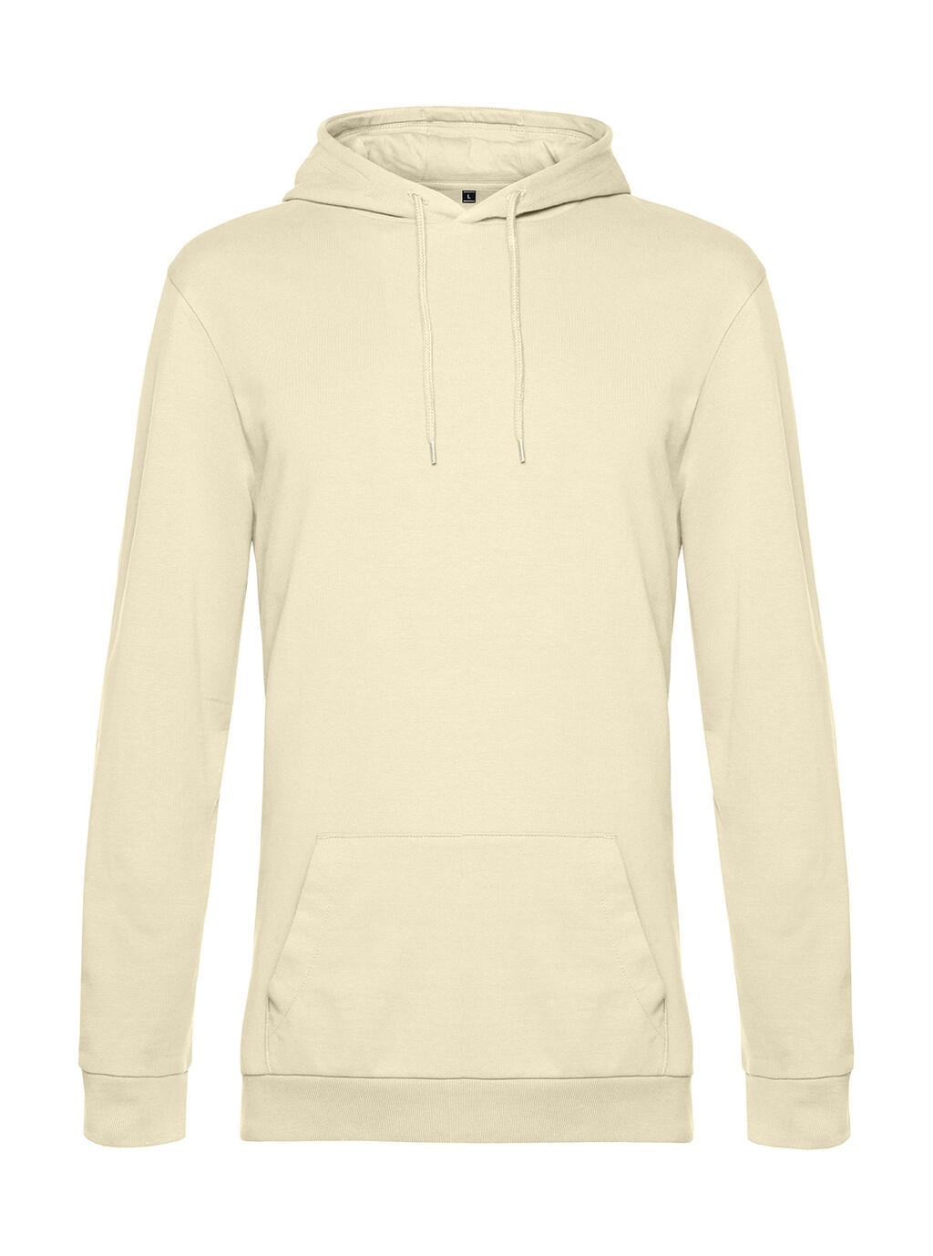 #Hoodie French Terry in Farbe Pale Yellow