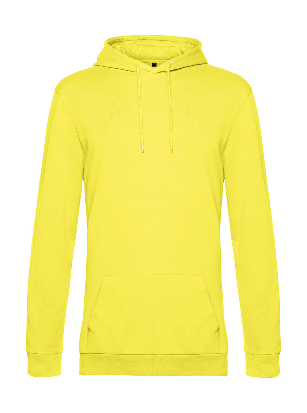 #Hoodie French Terry in Farbe Solar Yellow