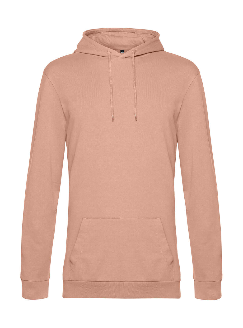 #Hoodie French Terry in Farbe Nude