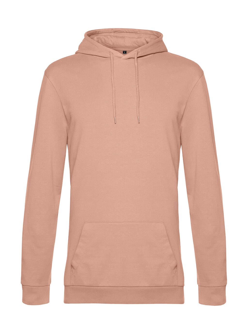 #Hoodie French Terry in Farbe Nude