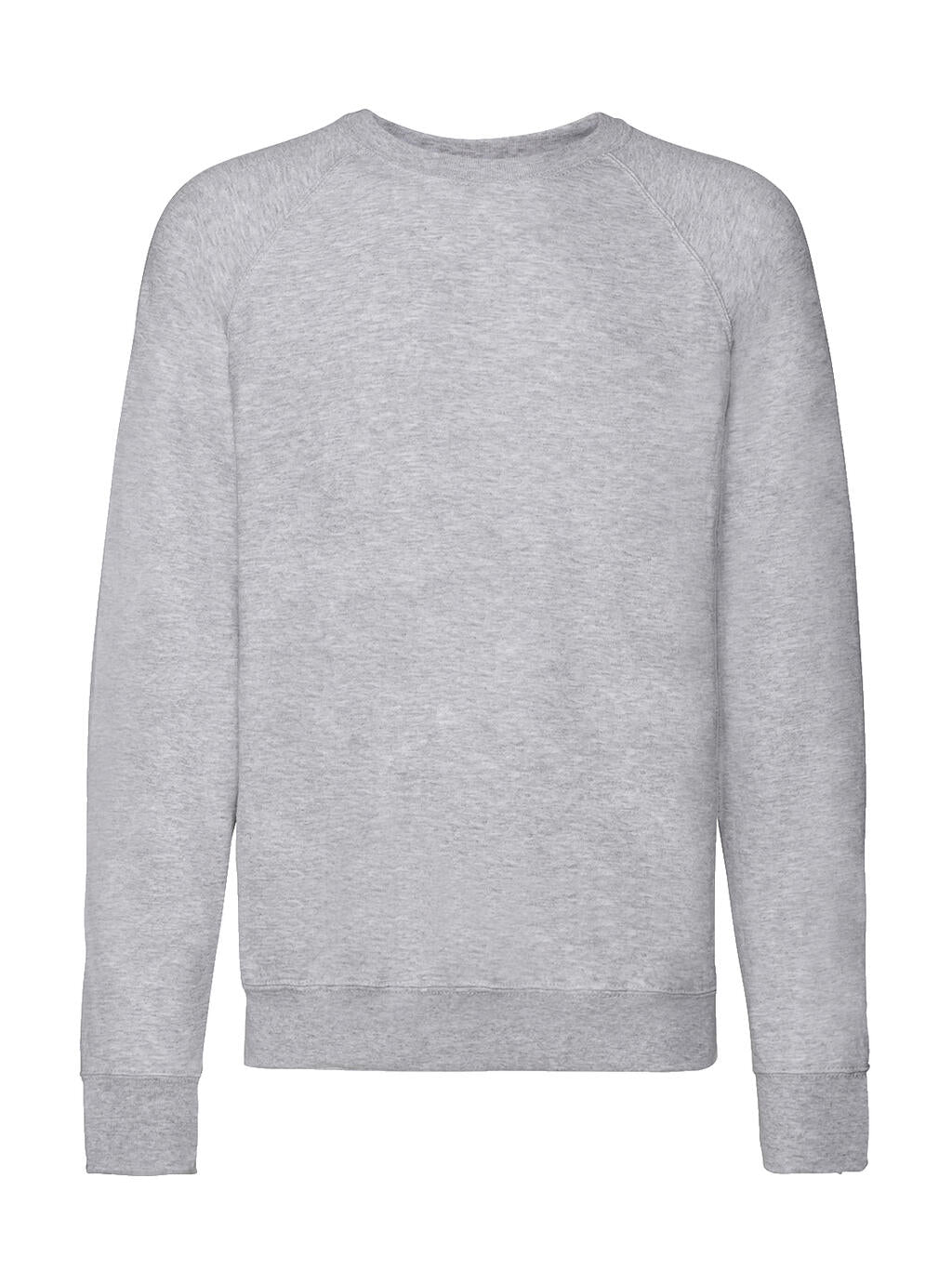 Lightweight Raglan Sweat in Farbe Heather Grey