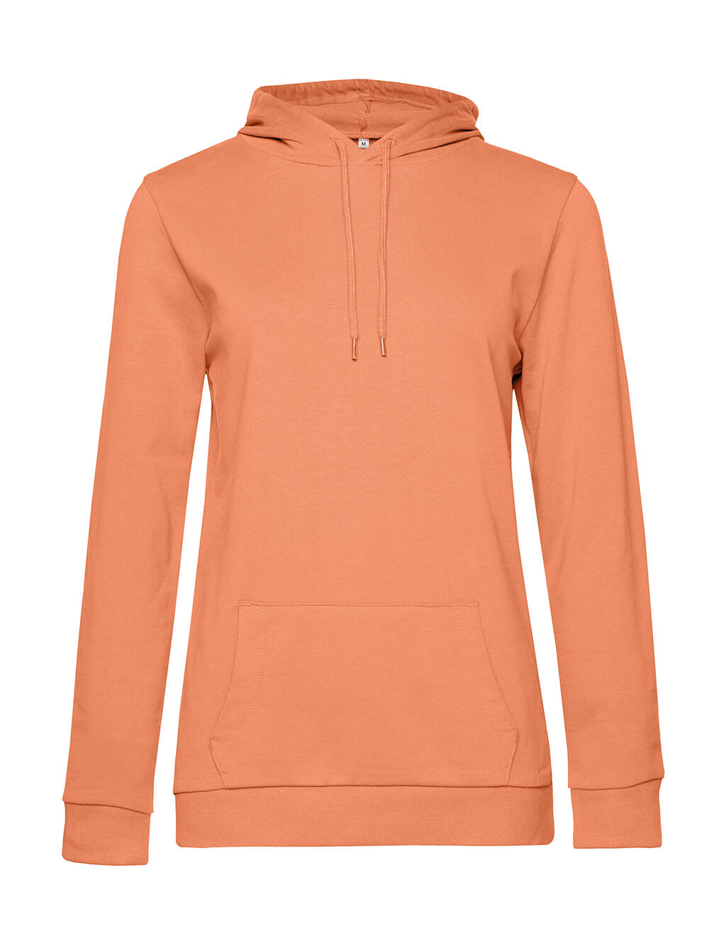 #Hoodie /women French Terry in Farbe Melon Orange