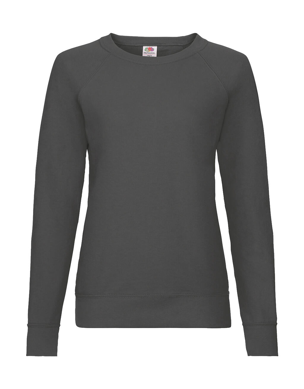 Ladies' Lightweight Raglan Sweat in Farbe Light Graphite