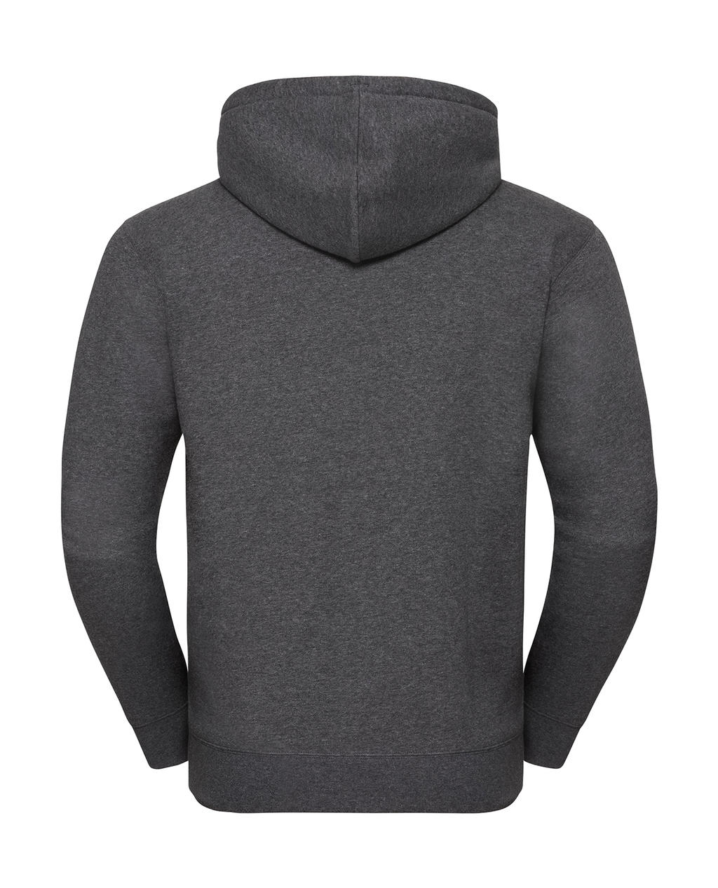 Men's Authentic Melange Zipped Hood Sweat in Farbe Carbon Melange