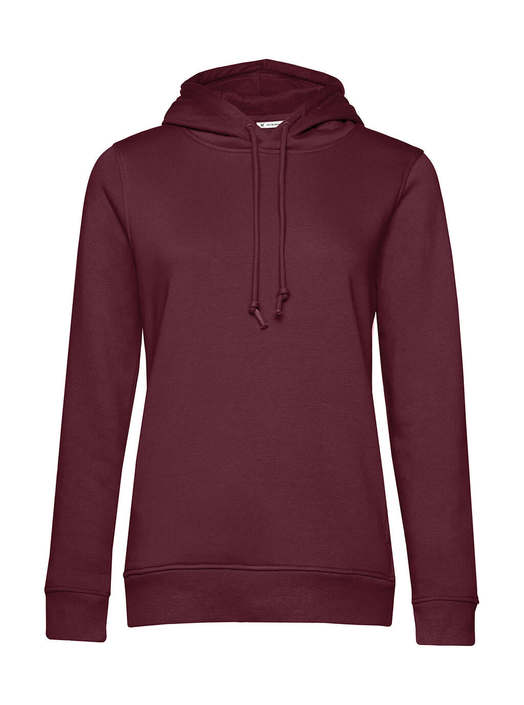 Organic Inspire Hooded /women in Farbe Burgundy