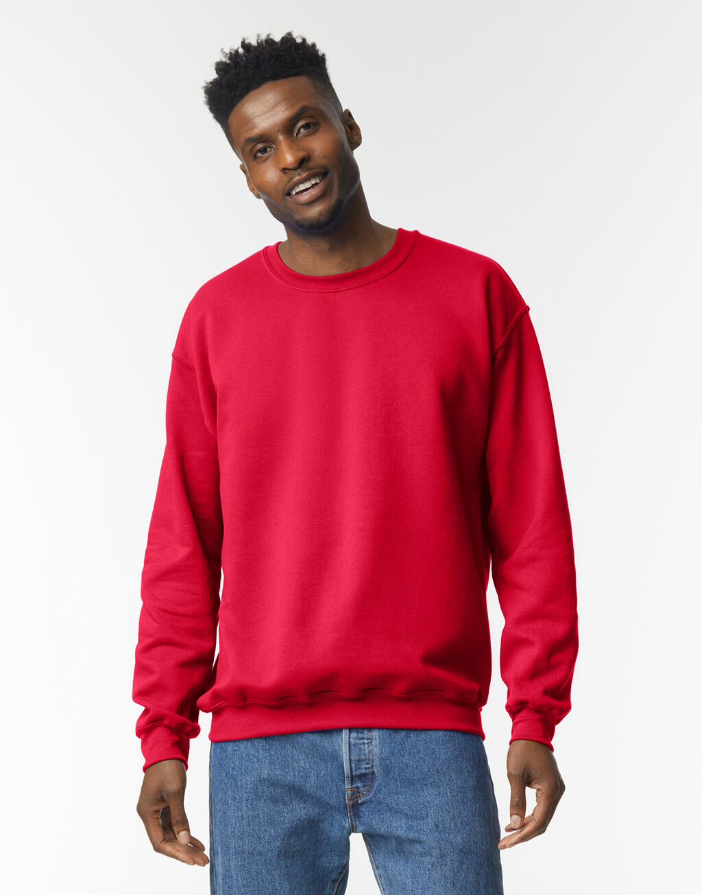 Heavy Blend Adult Crewneck Sweat in Farbe White