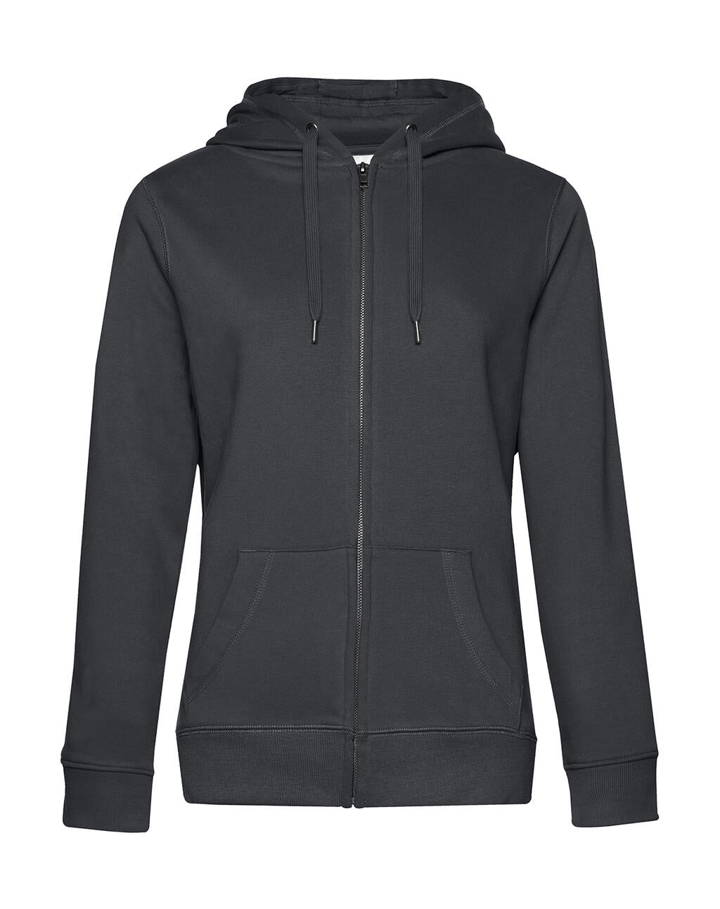 QUEEN Zipped Hood_° in Farbe Asphalt
