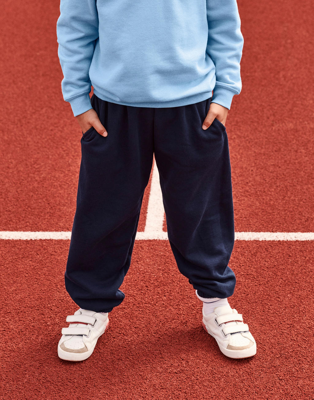 Kids' Classic Elasticated Cuff Jog Pants in Farbe Black