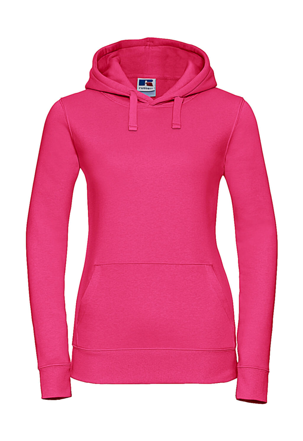 Ladies' Authentic Hooded Sweat in Farbe Fuchsia