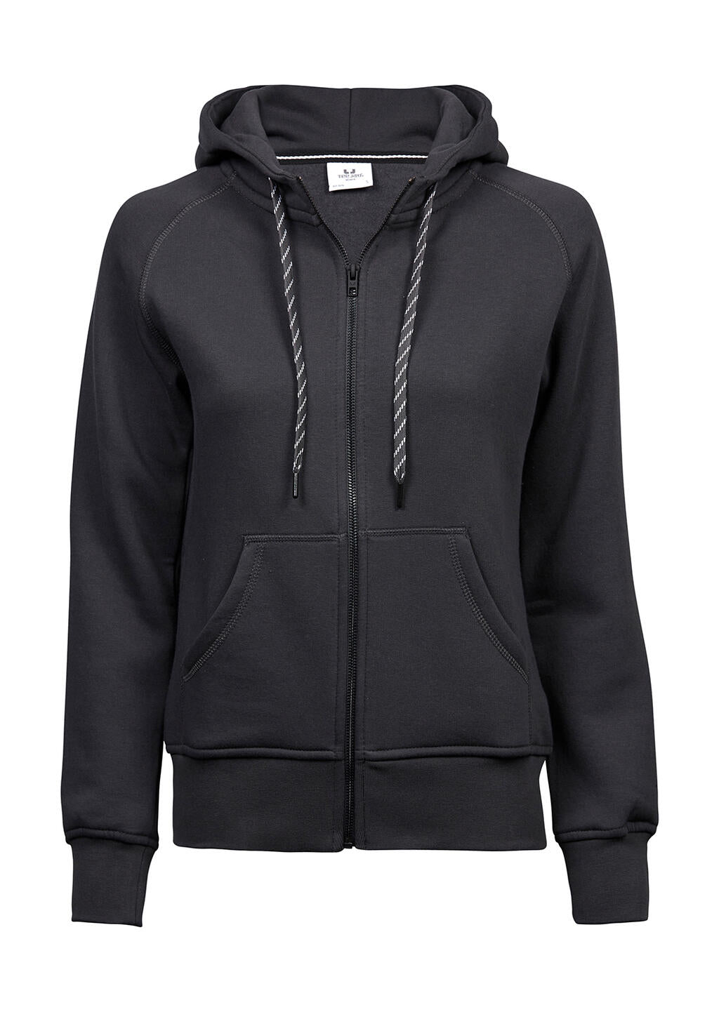 Ladies' Fashion Full Zip Hood in Farbe Dark Grey