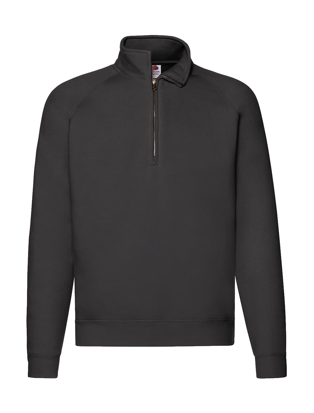 Premium Zip Neck Sweat in Farbe Black