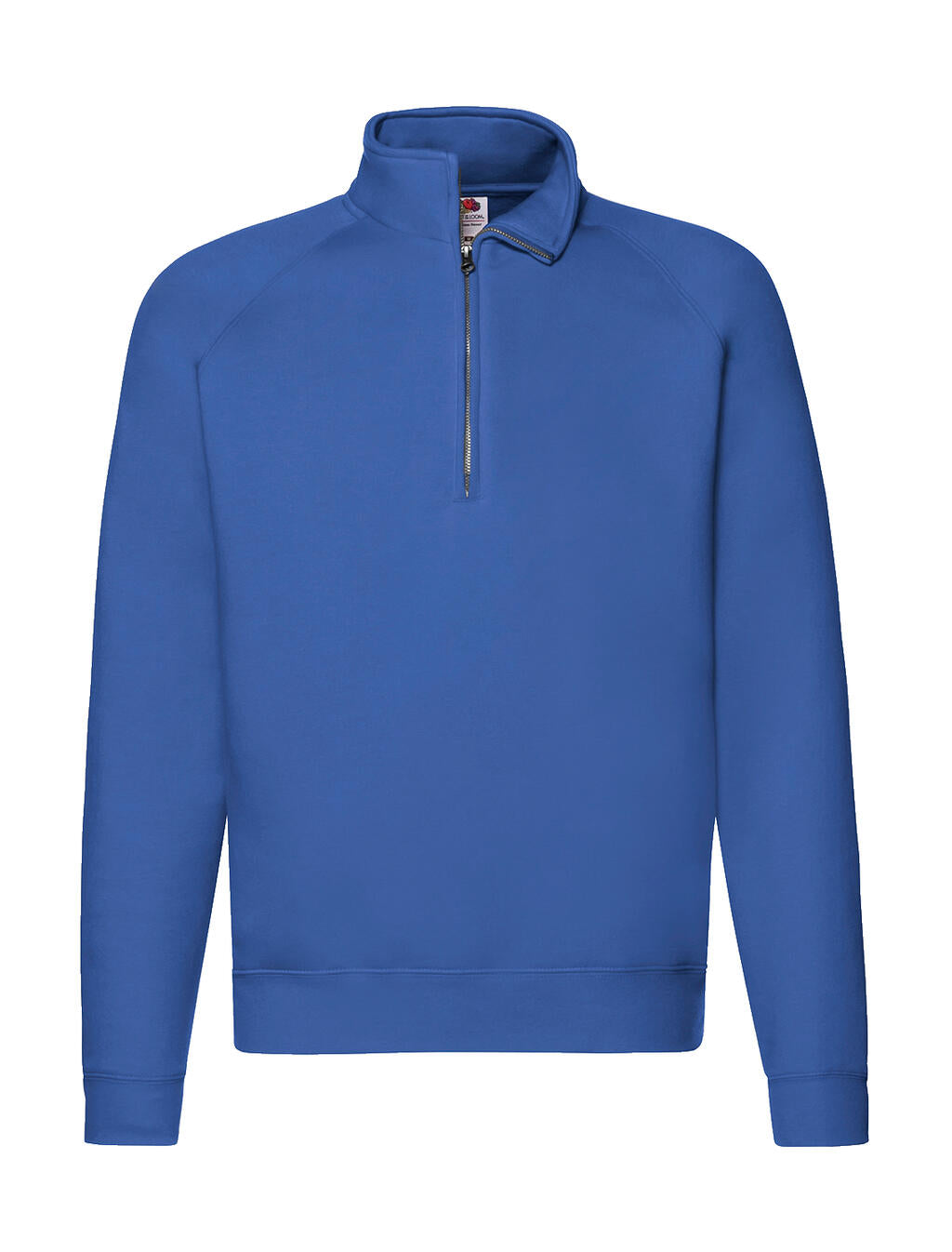 Premium Zip Neck Sweat in Farbe Royal