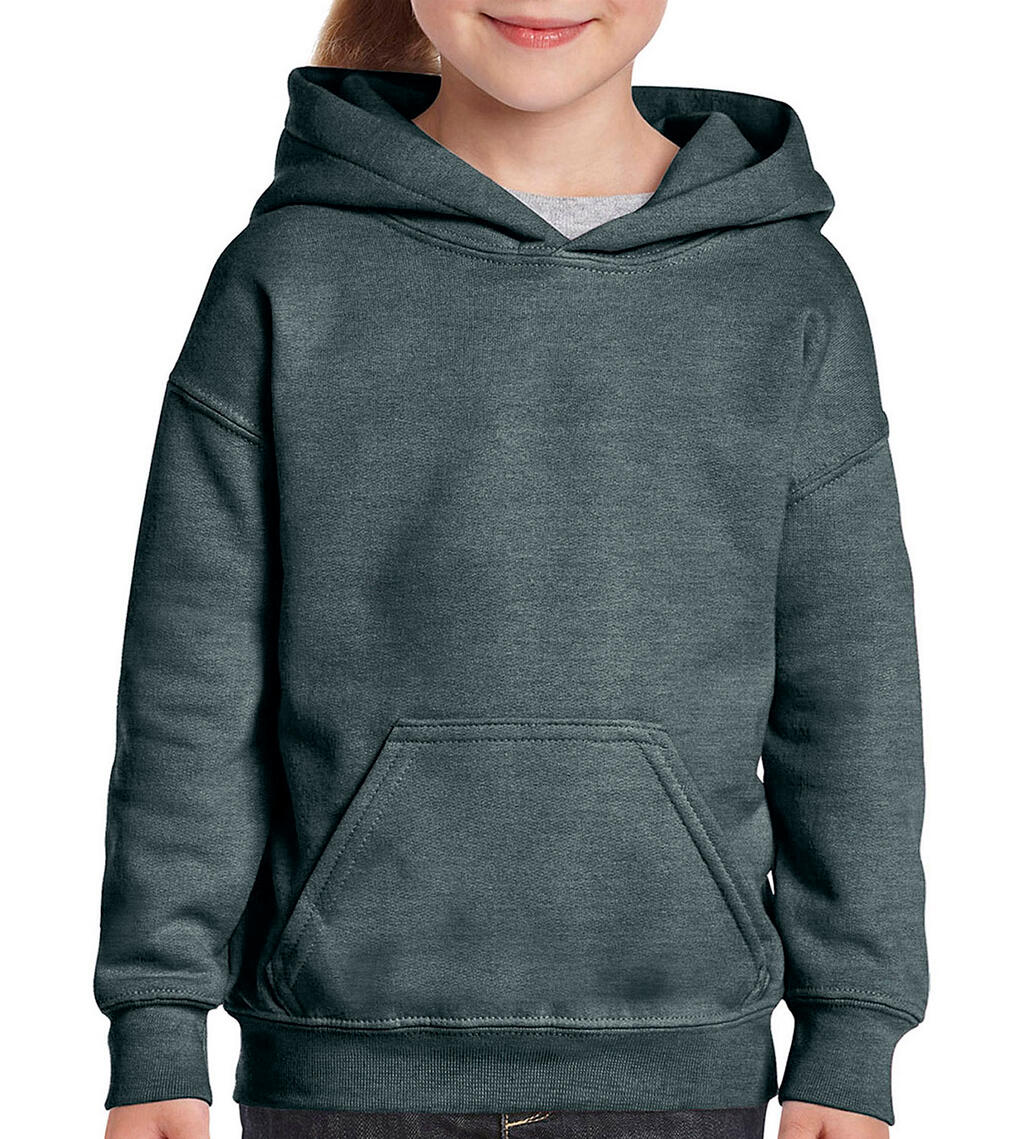 Heavy Blend Youth Hooded Sweat in Farbe Dark Heather