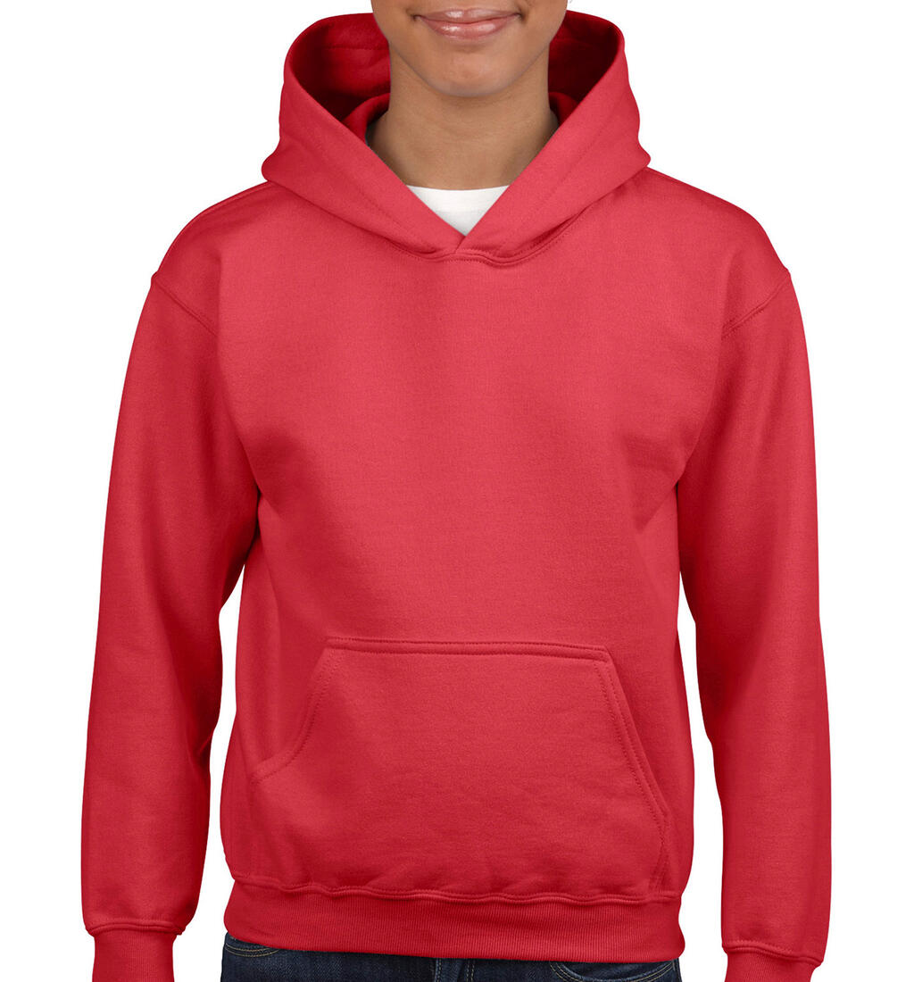 Heavy Blend Youth Hooded Sweat in Farbe Red