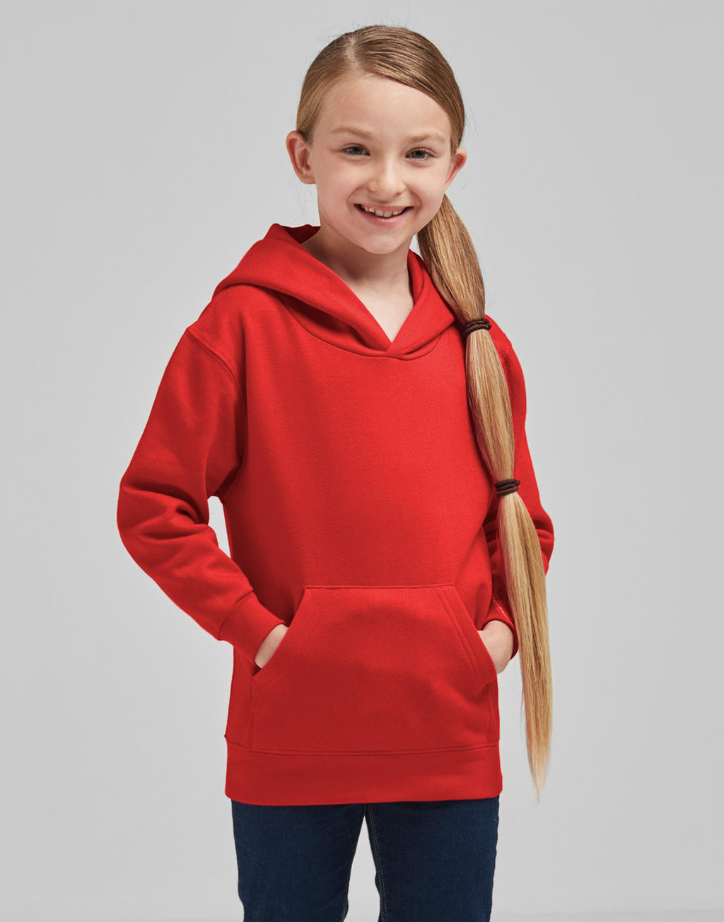 Kids' Hooded Sweatshirt in Farbe White