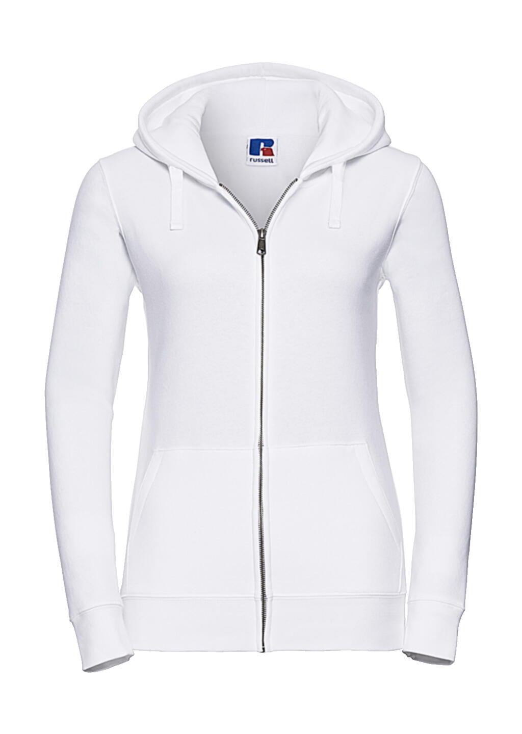 Ladies' Authentic Zipped Hood in Farbe White
