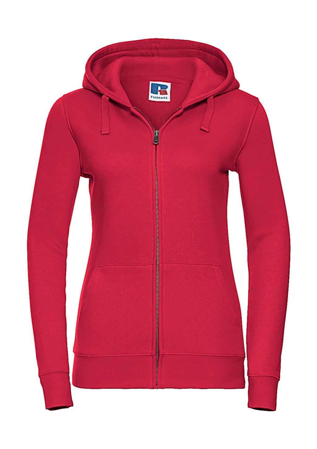 Ladies' Authentic Zipped Hood in Farbe Classic Red