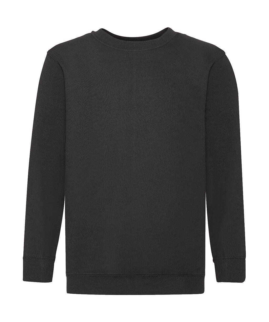 Kids' Classic Set-In Sweat in Farbe Black