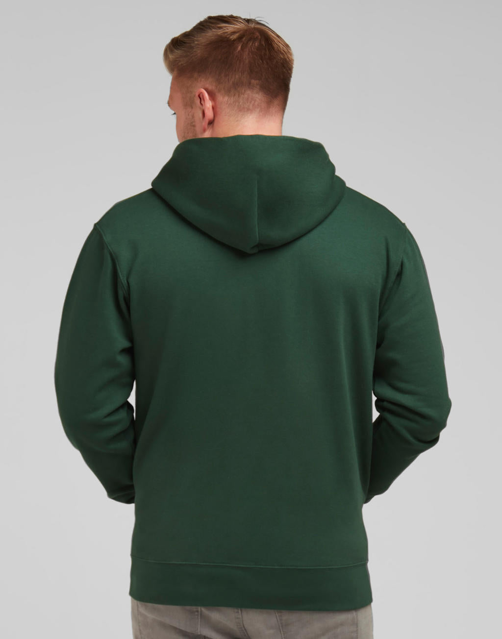 Men's Zip Hood in Farbe White